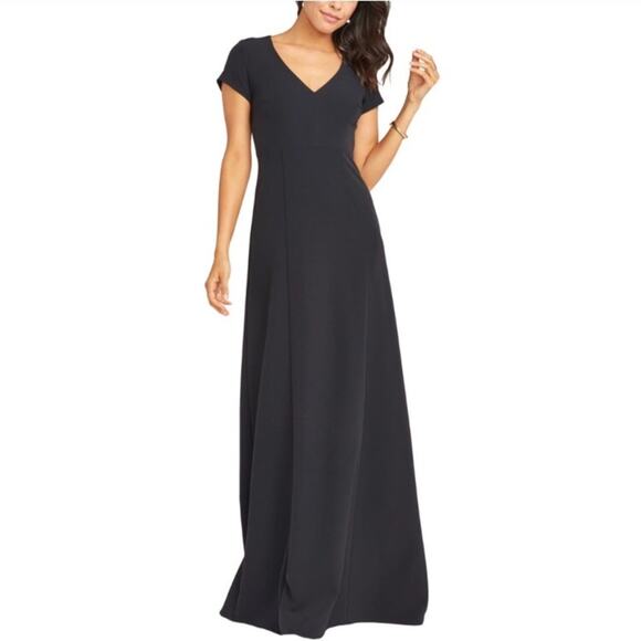 Show Me Your MuMu Dresses & Skirts - Show Me Your Mumu Geneva Black Short-sleeved Gown Maxi Dress Women’s Small $198